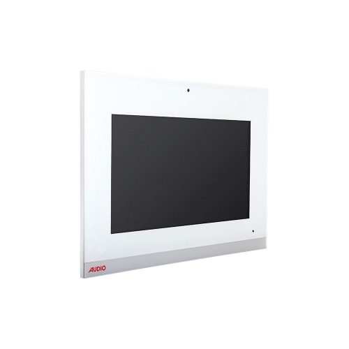 Audio 001864 Beyaz 10.1″ Dokunmatik Ekranlı Cepten Kontrollü Kablolu Akıllı Ev Hafızalı Monitör