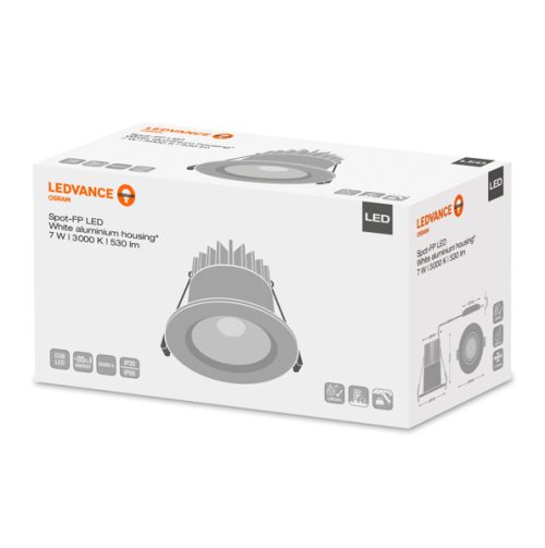 OSRAM - LEDVANCE SPOT LED YANGIN GEÇİRMEZ sabit 7W-3000K 230V IP65 OSRAM - LEDVANCE SPOT LED YANGIN GEÇİRMEZ sabit 7W/3000K 230V IP65