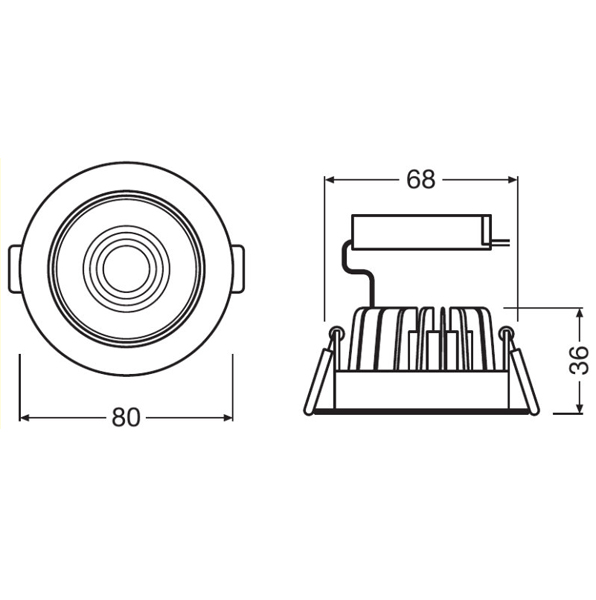OSRAM - Spot LED ayarlanabilir 4,5W-3000K 230V IP20 1 OSRAM - Spot LED ayarlanabilir 4,5W/3000K 230V IP20