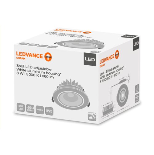 OSRAM - Spot LED ayarlanabilir 8W 3000K 230V IP20 OSRAM - Spot LED ayarlanabilir 8W/3000K 230V IP20