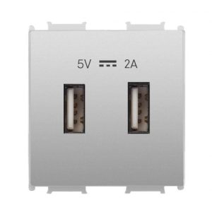Viko Panasonic Thea Modüler Metalik Beyaz 2M USB Priz Mekanizma + Düğme Kapak Viko Panasonic Thea Modüler Metalik Beyaz 2M USB Priz Mekanizma + Düğme/Kapak WVTT22314MW-TR