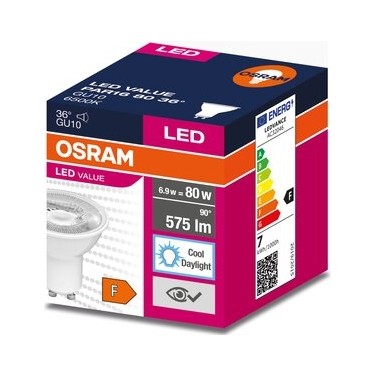 osram 6,9w 6500kk Osram LED Value PAR16 6.9W GU10 LED Ampul 6500K