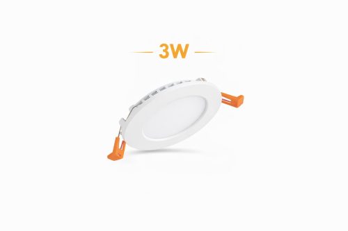www.ozgurenerjielektrik.com.3wsapanelbeyaz Fuji Led 3 Watt 6500K Sıva Altı Panel Led Spot Beyaz Kasa (Yuvarlak Model)