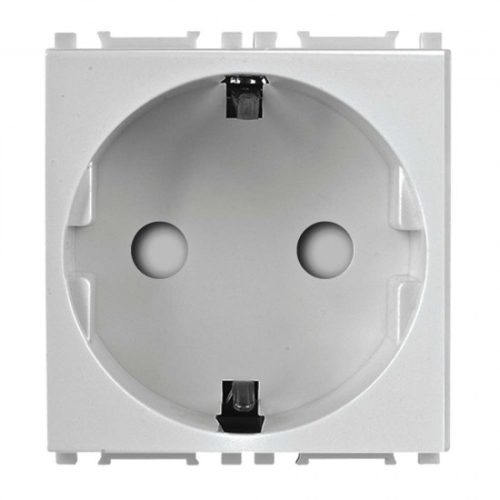 Viko Panasonic Thea Modüler Metalik Beyaz 2M Topraklı Priz Mekanizma + Düğme/Kapak WVTT22121MW-TR