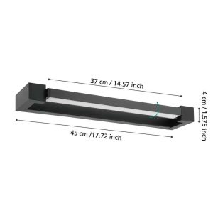 Eglo 900615 GEMILIANA Siyah LED Duvar Aplik1 Eglo 900615 GEMILIANA Siyah LED Duvar Aplik IP44