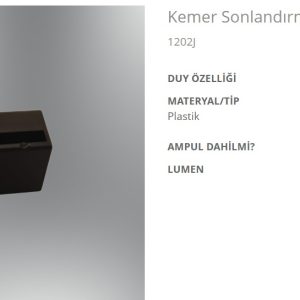 Özcan 1202J Kemer Sonlandırma Kapaklı Aparat