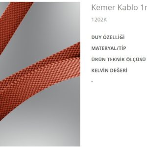 Özcan 1202K Kırmızı Kemer Kablo 1 Metre 48V
