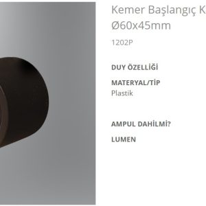 Özcan 1202P Kemer Başlangıç Kutusu Driverlı 100W Ø60x45mm Özcan 1202P Kemer Başlangıç Kutusu Driverlı 100W Ø60x45mm