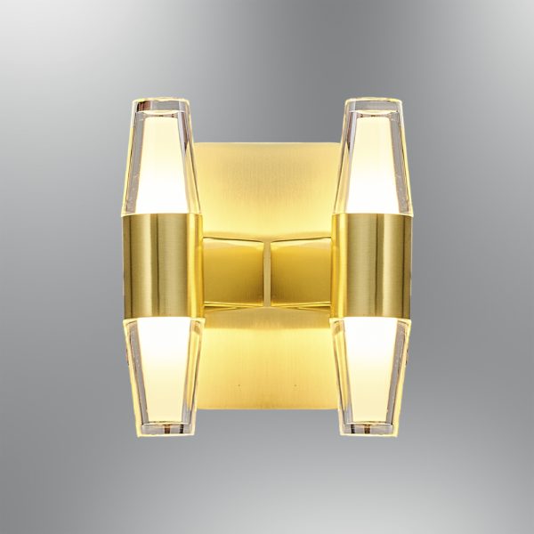 Özcan 2845-APL_03 Aplik 12W 3000K Gold Gövde Özcan 2845-APL_03 Aplik 12W 3000K Gold Gövde 1200 Lümen