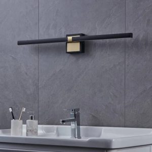 www.ozgurenerjielektrik.com.image_1080 Eglo 900929 PEGUERA Siyah & Fırçalanmış Pirinç LED Duvar Aplik IP44
