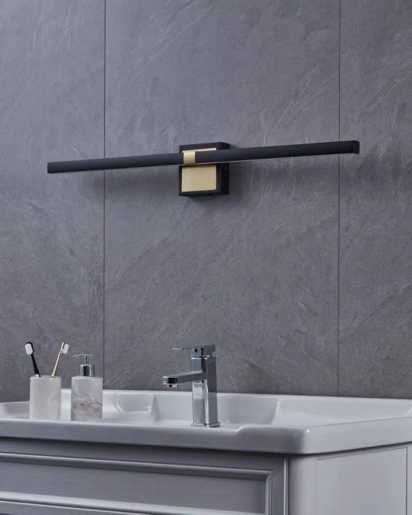 www.ozgurenerjielektrik.com.image_1080 Eglo 900929 PEGUERA Siyah & Fırçalanmış Pirinç LED Duvar Aplik IP44