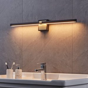 www.ozgurenerjielektrik.com.image_2560 Eglo 900929 PEGUERA Siyah & Fırçalanmış Pirinç LED Duvar Aplik IP44