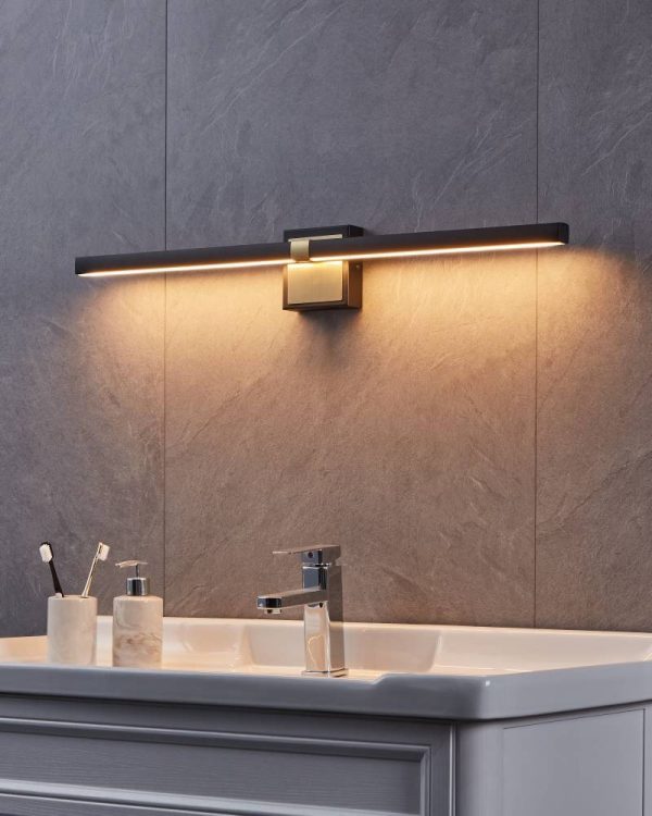 www.ozgurenerjielektrik.com.image_2560 Eglo 900929 PEGUERA Siyah & Fırçalanmış Pirinç LED Duvar Aplik IP44