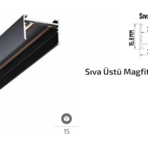 www.ozgurenerjielektrik.com.FL-6263 Forlife FL-6263 Sıva Üstü Magfit Ray 3 Metre