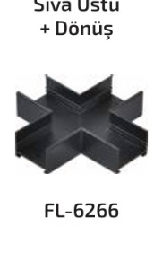 www.ozgurenerjielektrik.com.FL-6266 Forlife FL-6266 Sıva Üstü Magfit + Dönüş Aparatı Siyah
