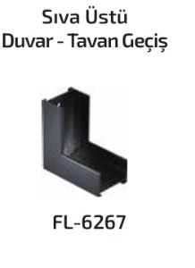 www.ozgurenerjielektrik.com.FL-6267 Forlife FL-6267 Sıva Üstü Magfit Duvar-Tavan Geçiş Aparatı Siyah