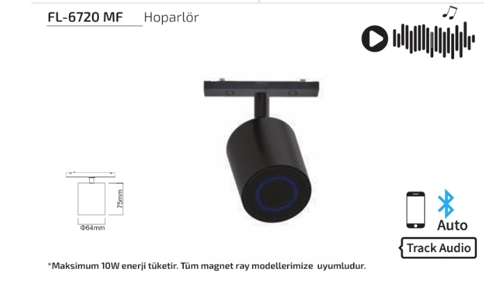 Forlife FL-6720 MF Manyetik Ray Bluetooth Hoparlör