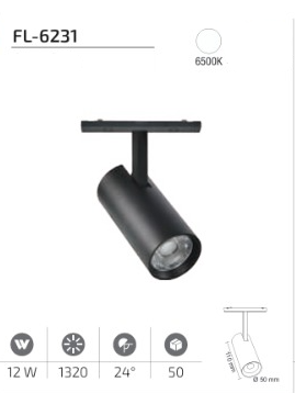 www.ozgurenerjielektrikcom.FL-6231-6k Forlife FL-6231 12W Ray Spot Magfit 6500K
