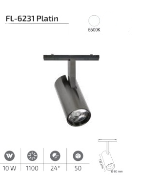 www.ozgurenerjielektrikcom.FL-6231p-6k Forlife FL-6231 Platin 10W Ray Spot Magfit 6500K