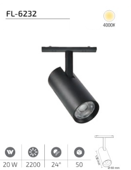 www.ozgurenerjielektrikcom.FL-6232-4k Forlife FL-6232 20W Ray Spot Magfit 4000K