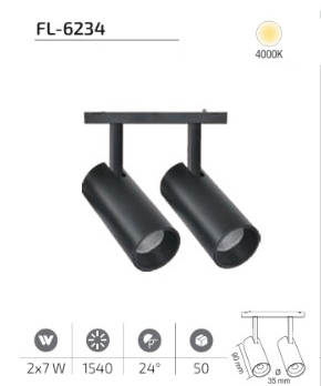 www.ozgurenerjielektrikcom.FL-6234-4k Forlife FL-6234 14W İkili Ray Spot Magfit 4000K
