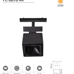 www.ozgurenerjielektrikcom.FL-6676MF-3200K Forlife FL-6676 MF 10W Kare Ray Spot Magfit 3200K