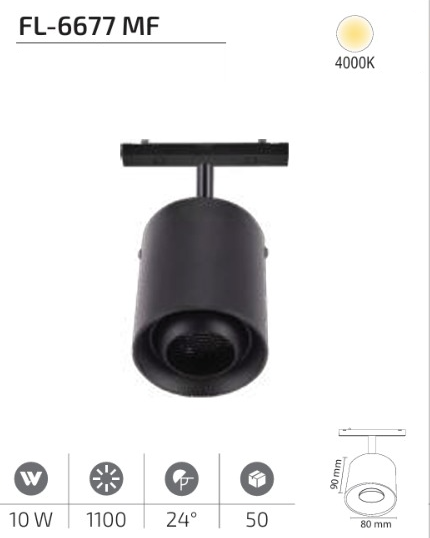 www.ozgurenerjielektrikcom.FL-6677MF-4000K Forlife FL-6677 MF 10W Ray Spot Magfit 4000K
